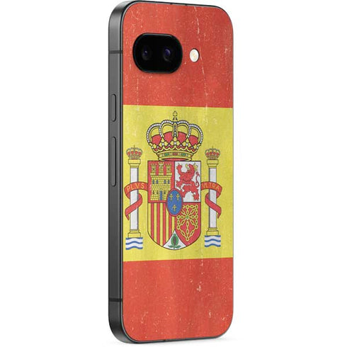 Spain Flag Distressed Google Pixel 9a Skin